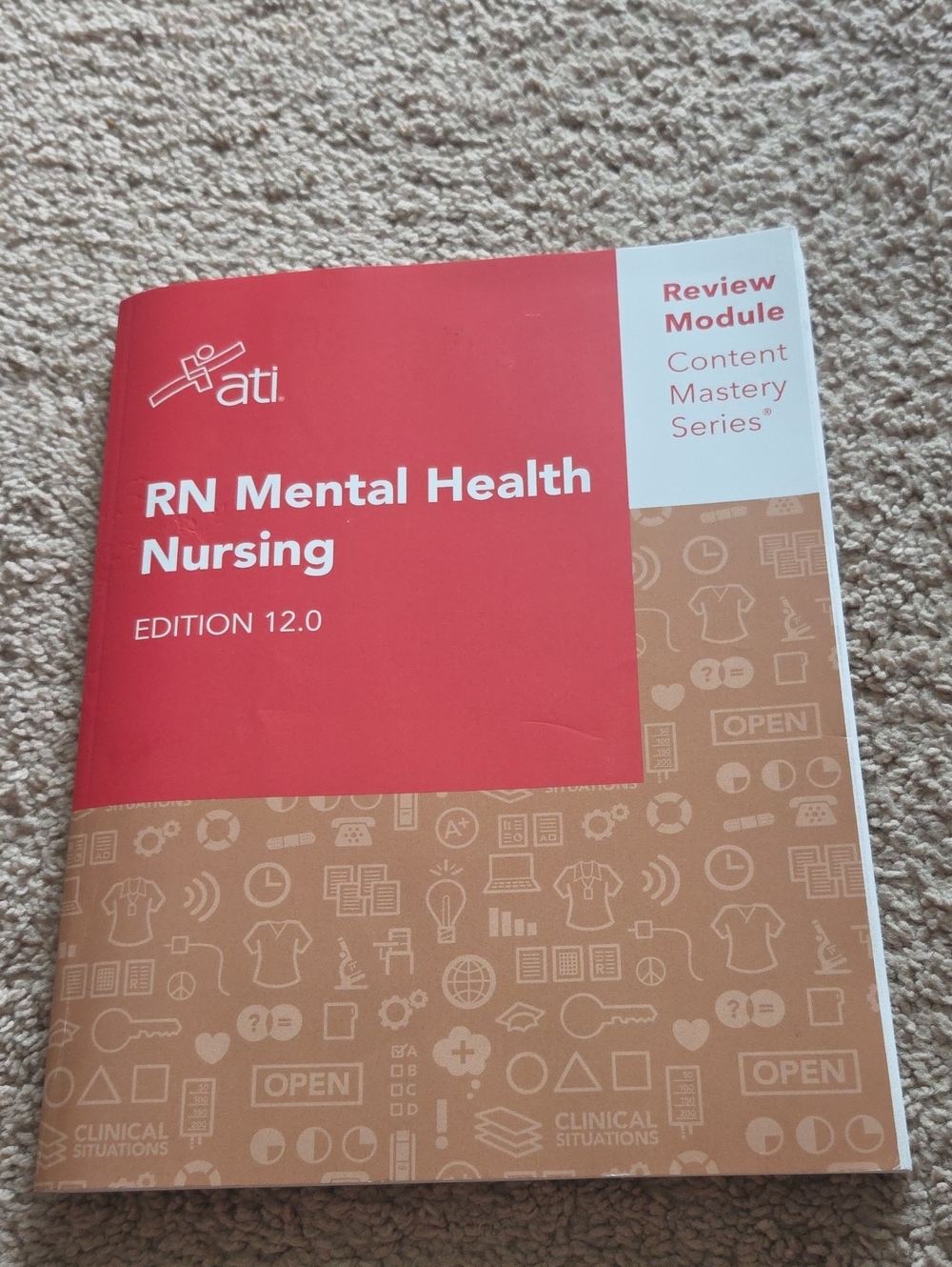 RN Mental Health Nursing Review Module - Red / Tan